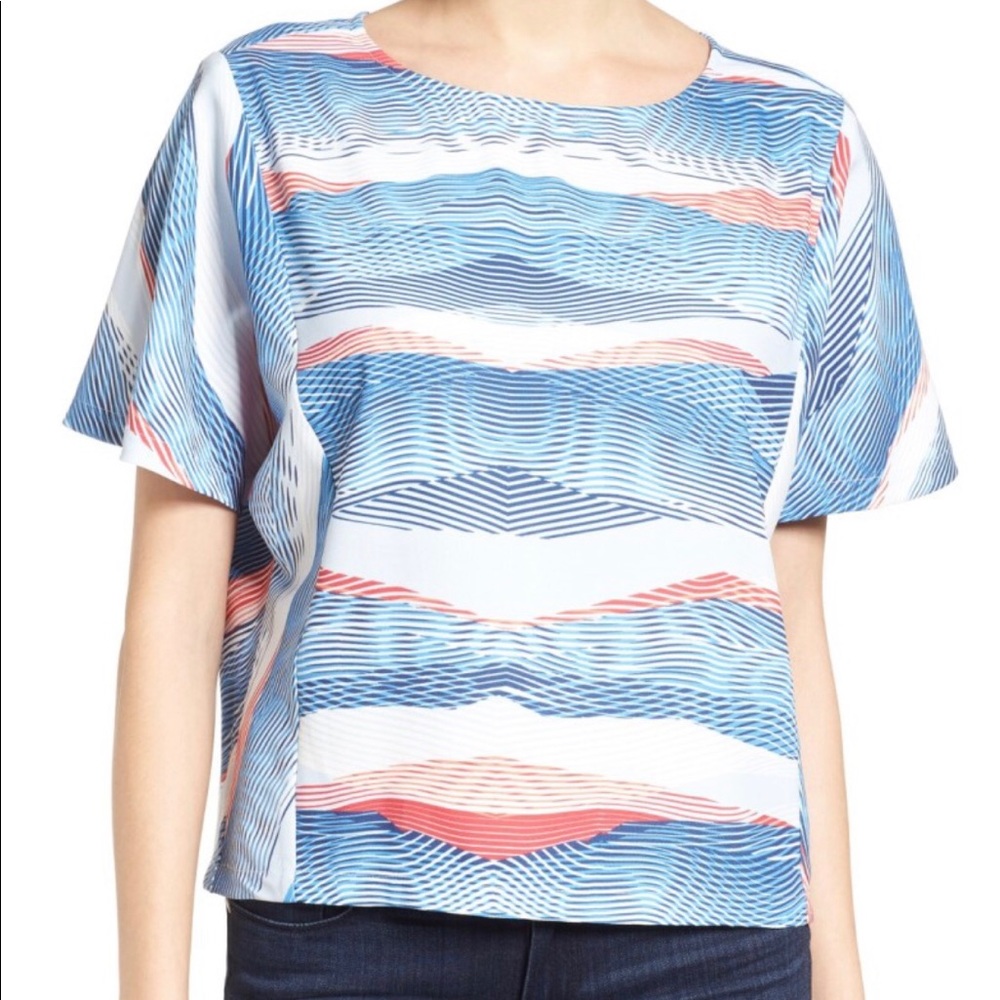 Halogen Dolman Sleeve Print Top